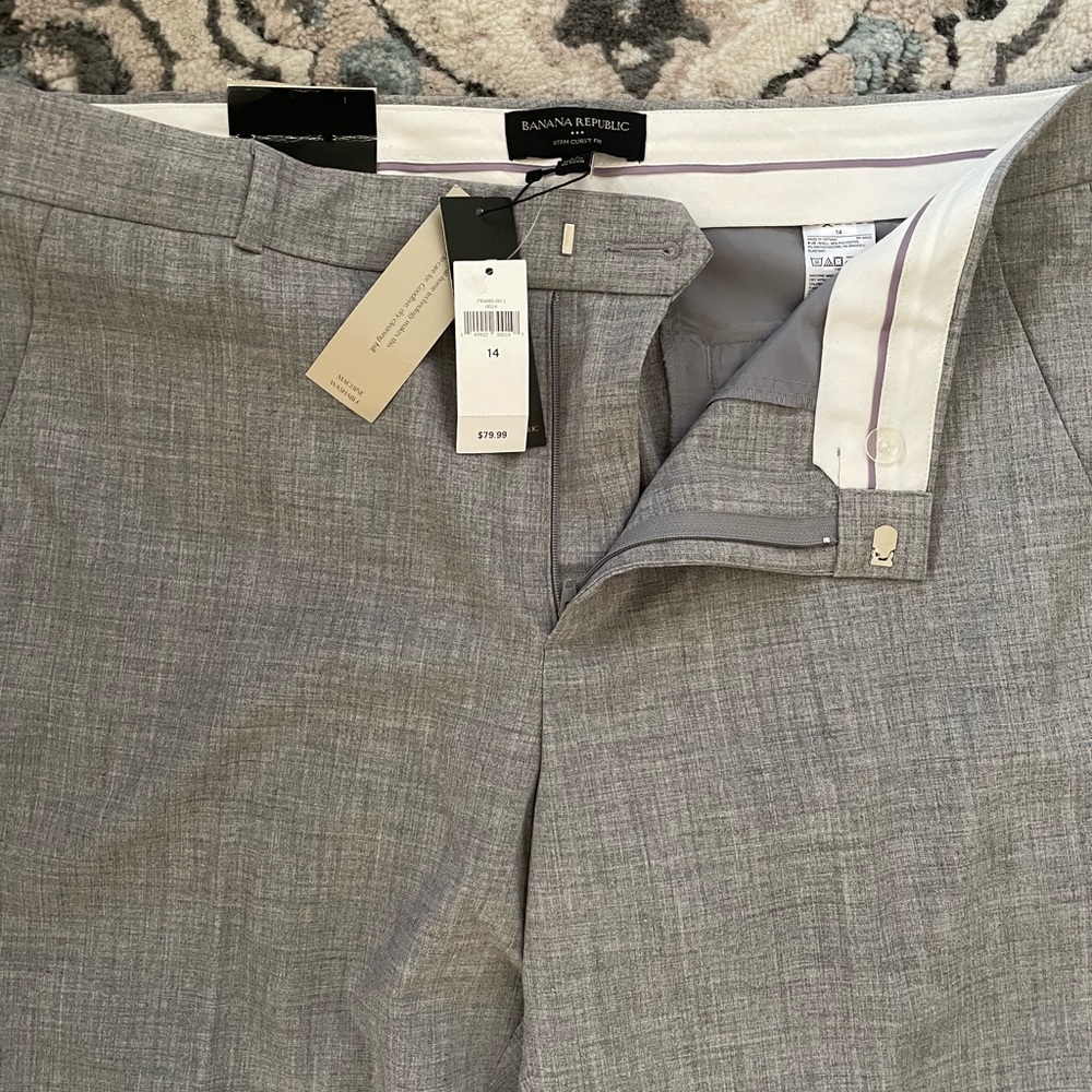 Grey banana Republic  Ryan curvy fit slacks